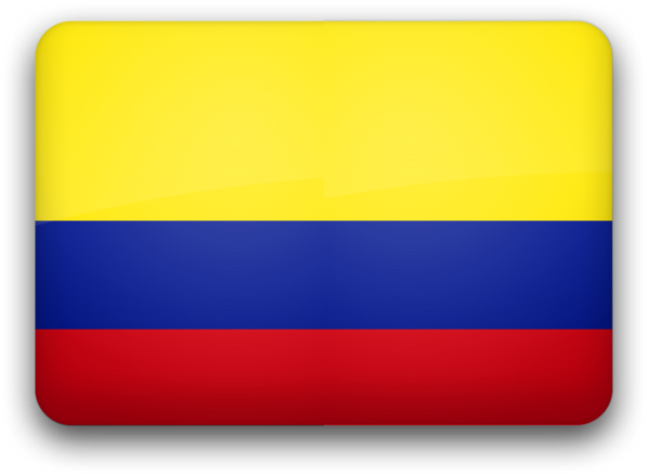 Bandera De Colombia, Glossy Style - Colombia Flag Transparent Paint Clipart (640x480), Png Download
