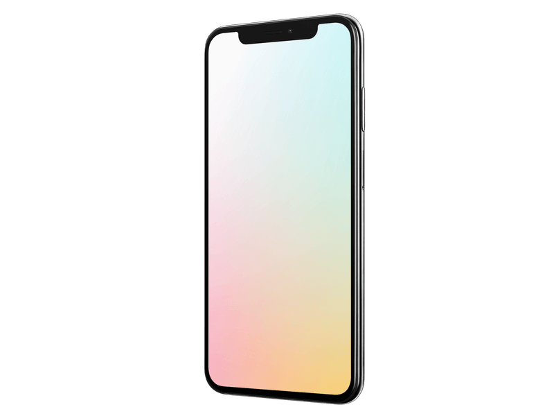 Iphone X Mockup With Colorful Back - Iphone X Mockup Animated Clipart (800x600), Png Download