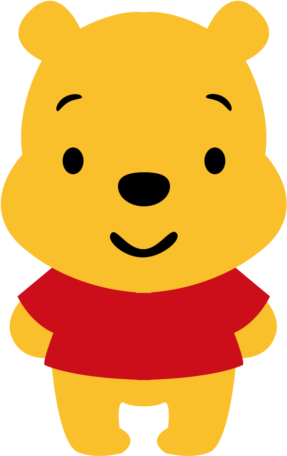 Winnie The Pooh Cartoon Vector Png - Cartoon Clipart (1000x1000), Png Download