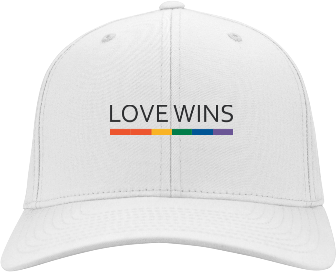 Love Wins Gay Pride Hat - Baseball Cap Clipart (1155x1155), Png Download