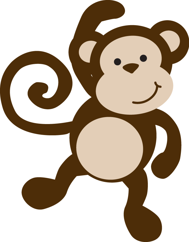 Photo By @daniellemoraesfalcao - Baby Monkey Template Clipart (652x837), Png Download