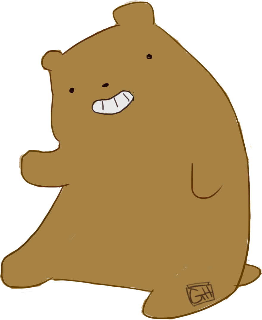 We Bare Bears Grizz Clipart (1004x1106), Png Download