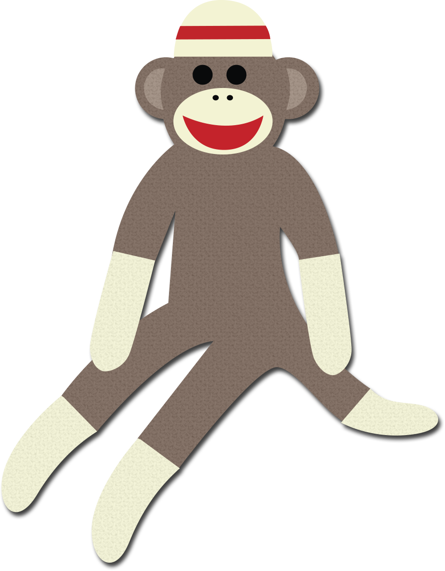 Sock Monkey Clipart Free - Png Download (911x1168), Png Download