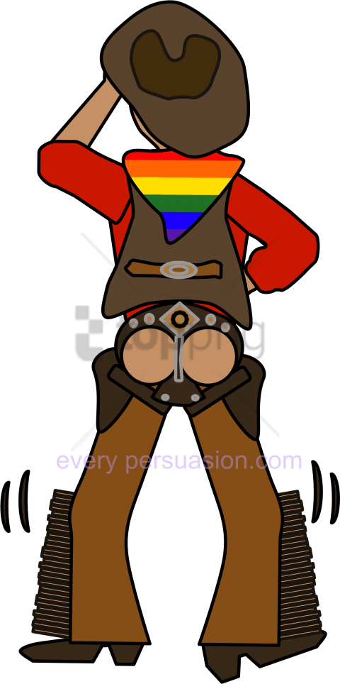 Free Png Download Gay Cowboy Png Images Background - Gay Cowboy Shower Curtains Clipart (480x964), Png Download