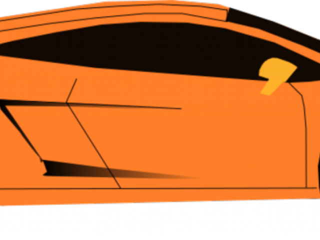 Lamborghini Clipart Lamborghini Logo - Orange Car Clip Art - Png Download (640x480), Png Download
