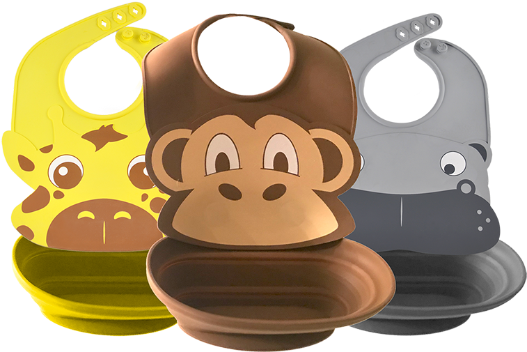 Magnebib™ Safari Animals Clipart (757x505), Png Download