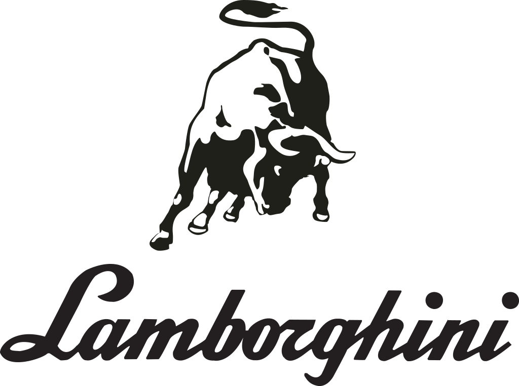 Lamborghini Лого Вектор - Lamborghini Logo Words Clipart (1024x762), Png Download