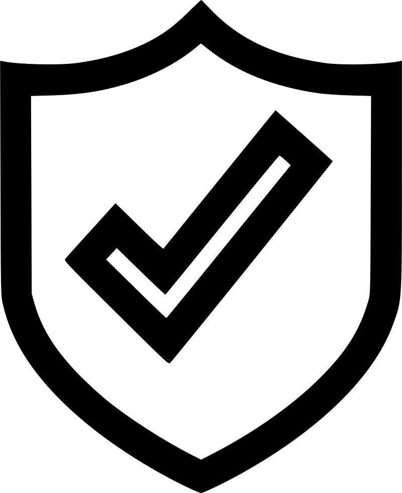 Check Mark Shield Approved Seo Online Comments - Emblem Clipart (800x980), Png Download