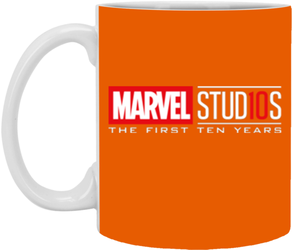 Marvel Studios First Ten Years White Logo Graphic 11 - Marvel Studios Clipart (600x600), Png Download