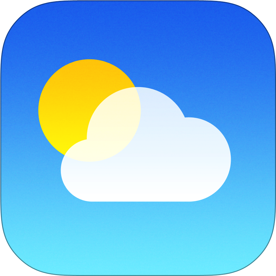 Weather Icon - Ios Weather Icon Png Clipart (1024x1024), Png Download
