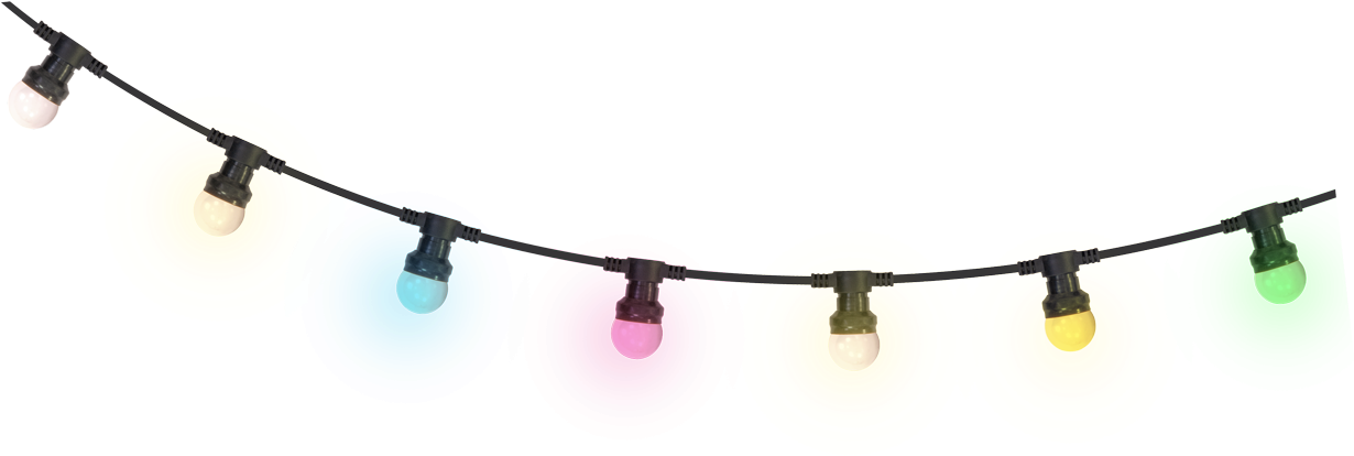 Guirlande Lumière Png Clipart (1400x442), Png Download