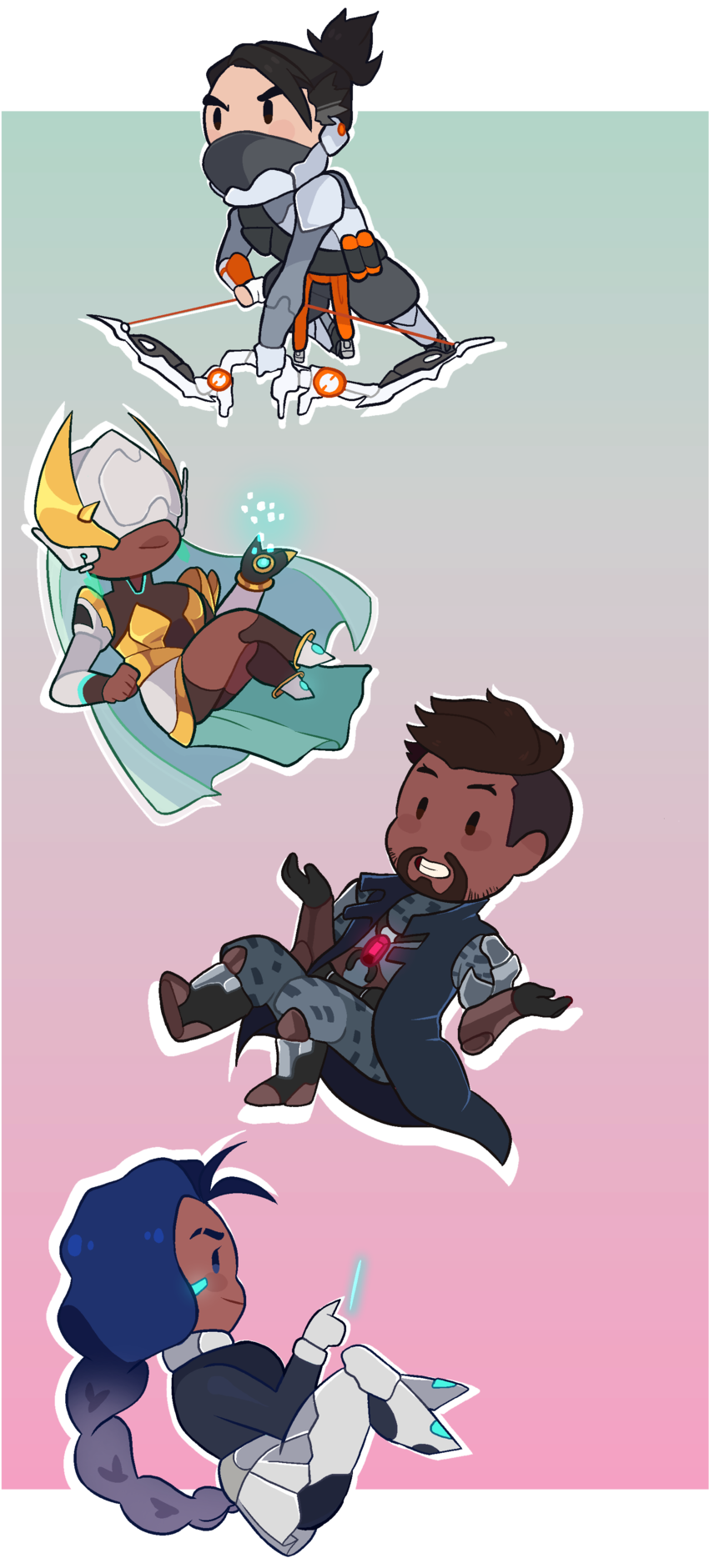 Tag - Symmetra - Cartoon Clipart (1045x1920), Png Download