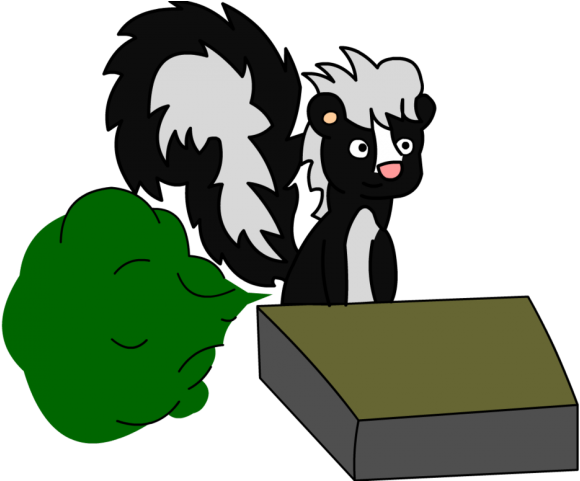 Skunk Clipart Fart - Skunk Fart Real Life - Png Download (640x480), Png Download