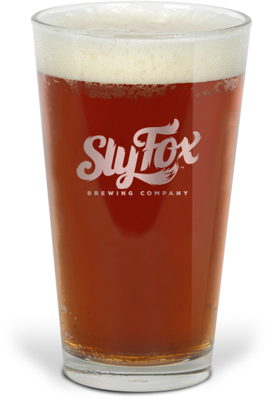 Sly Fox Lunar Sparkles Super Blue Blood Moon Ipa - Pint Glass Clipart (490x650), Png Download