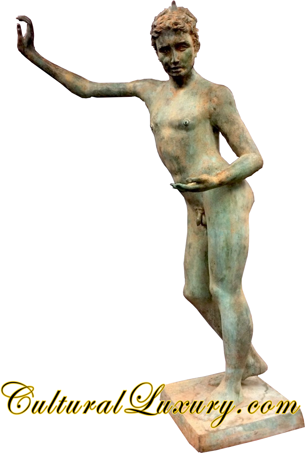 Vintage Mid 1950s Or Earlier Bronze "marathon Boy" - Bronze Sculpture Clipart (1003x1509), Png Download