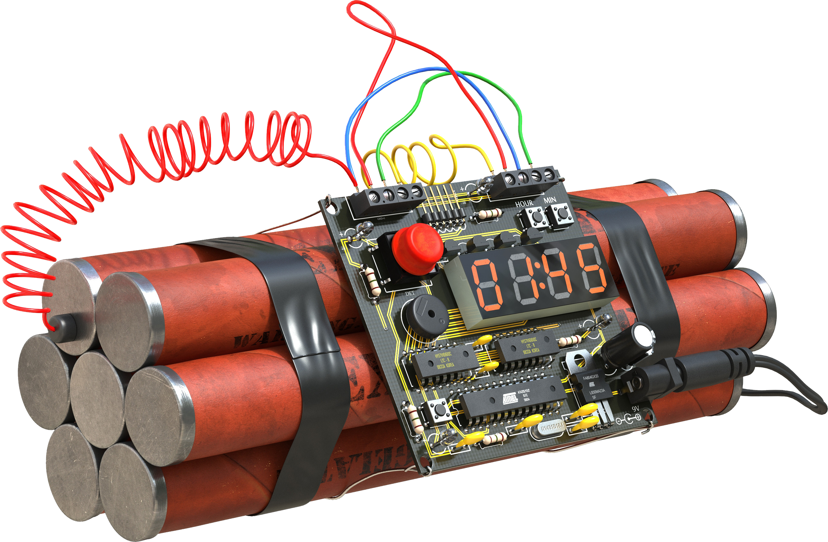 Download - Time Bomb Png Clipart (2725x1784), Png Download