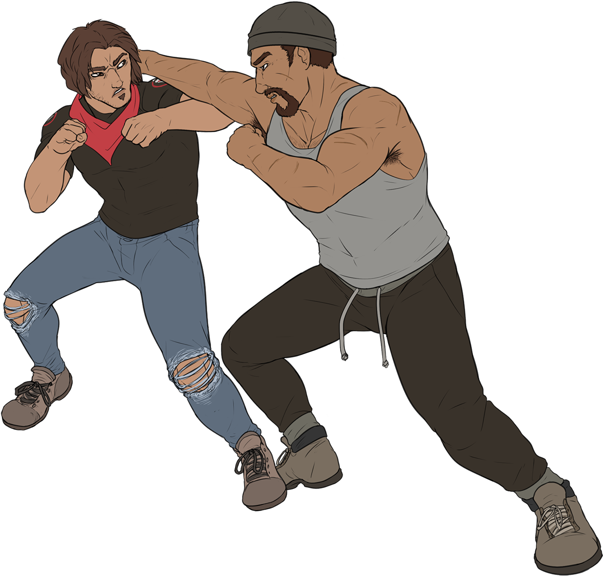 I Landed On Reyes Giving Baby Jesse A Hard Time - Cartoon Clipart (1271x1200), Png Download