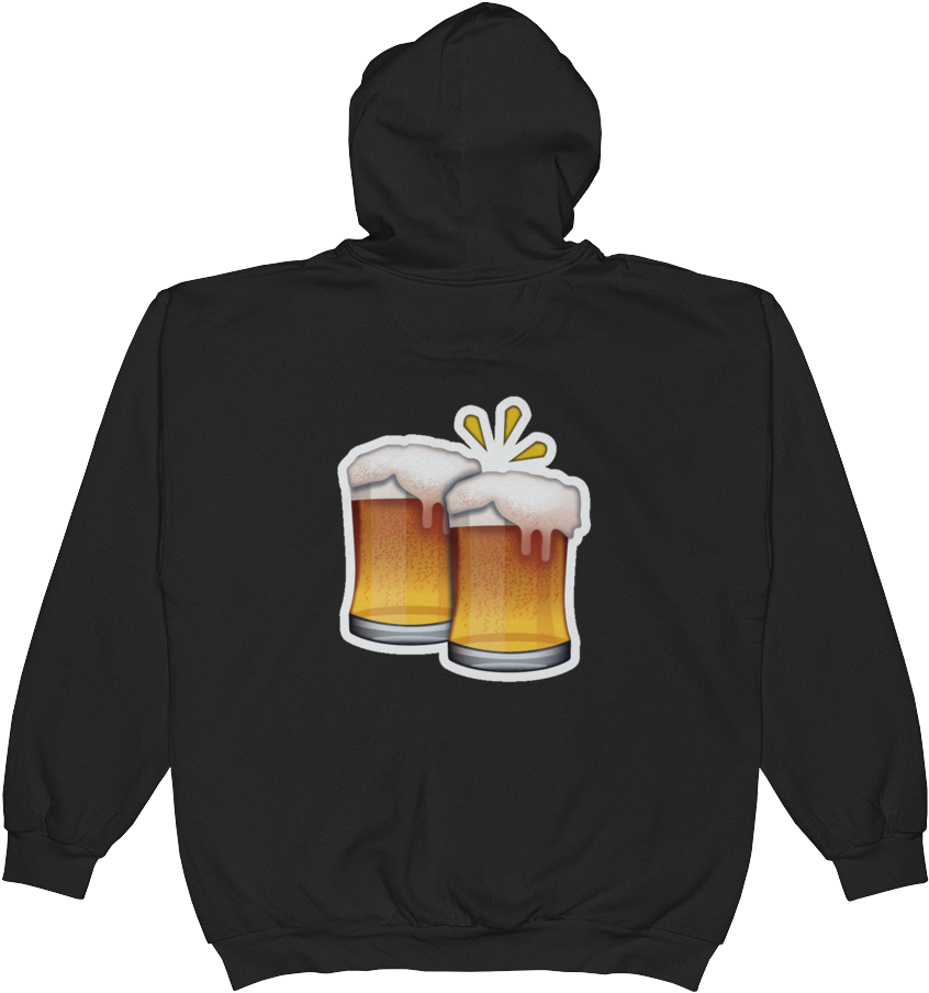 Emoji Zip Hoodie - Sweatshirt Clipart (846x904), Png Download