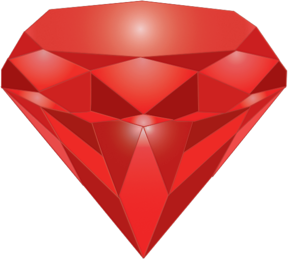 Garnet Transparent Image - Diamond Clipart (634x634), Png Download