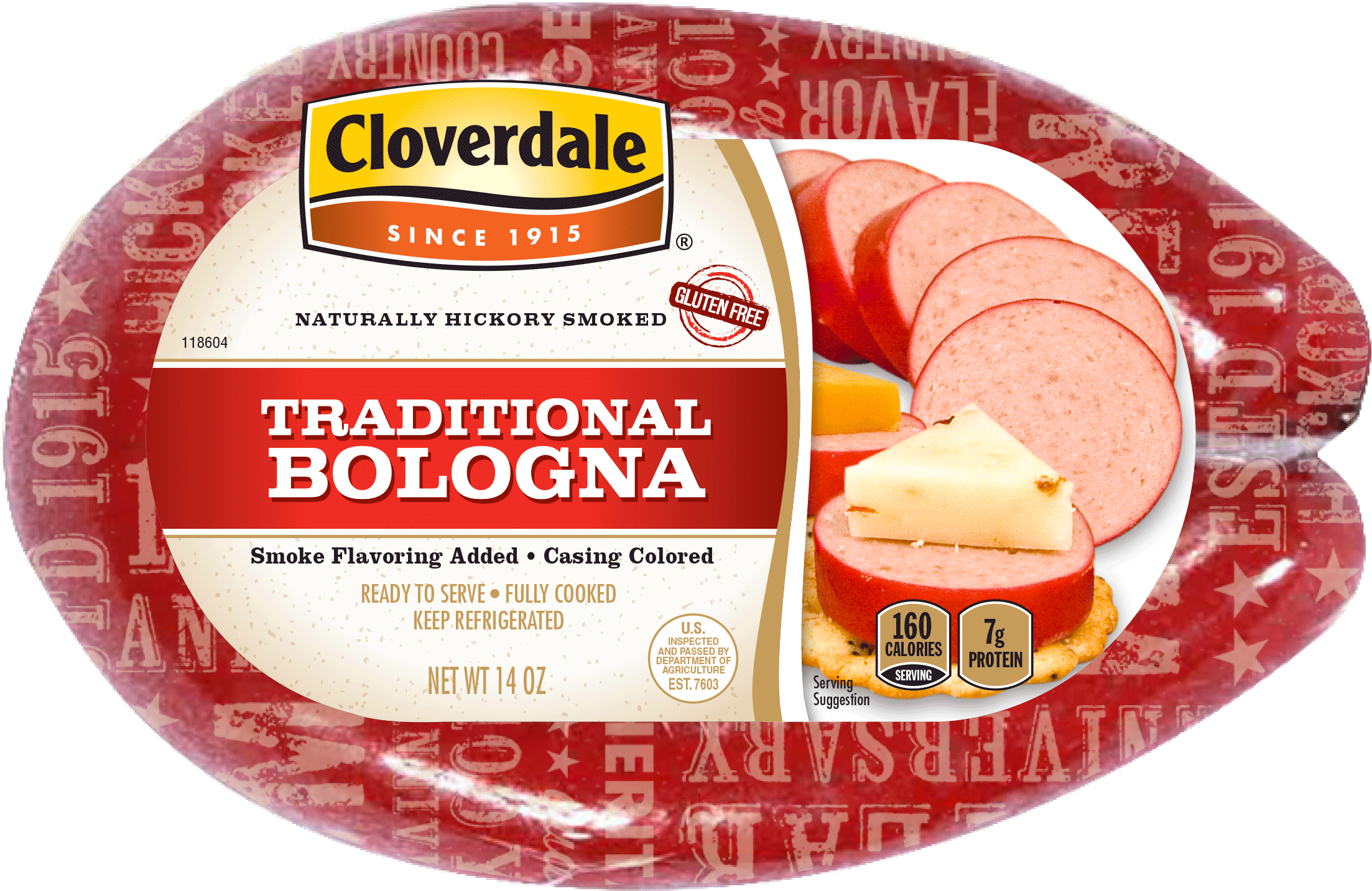 Cloverdale Foods Cloverdale Smoked Bratwurst 14 Oz Clipart (2206x1434), Png Download