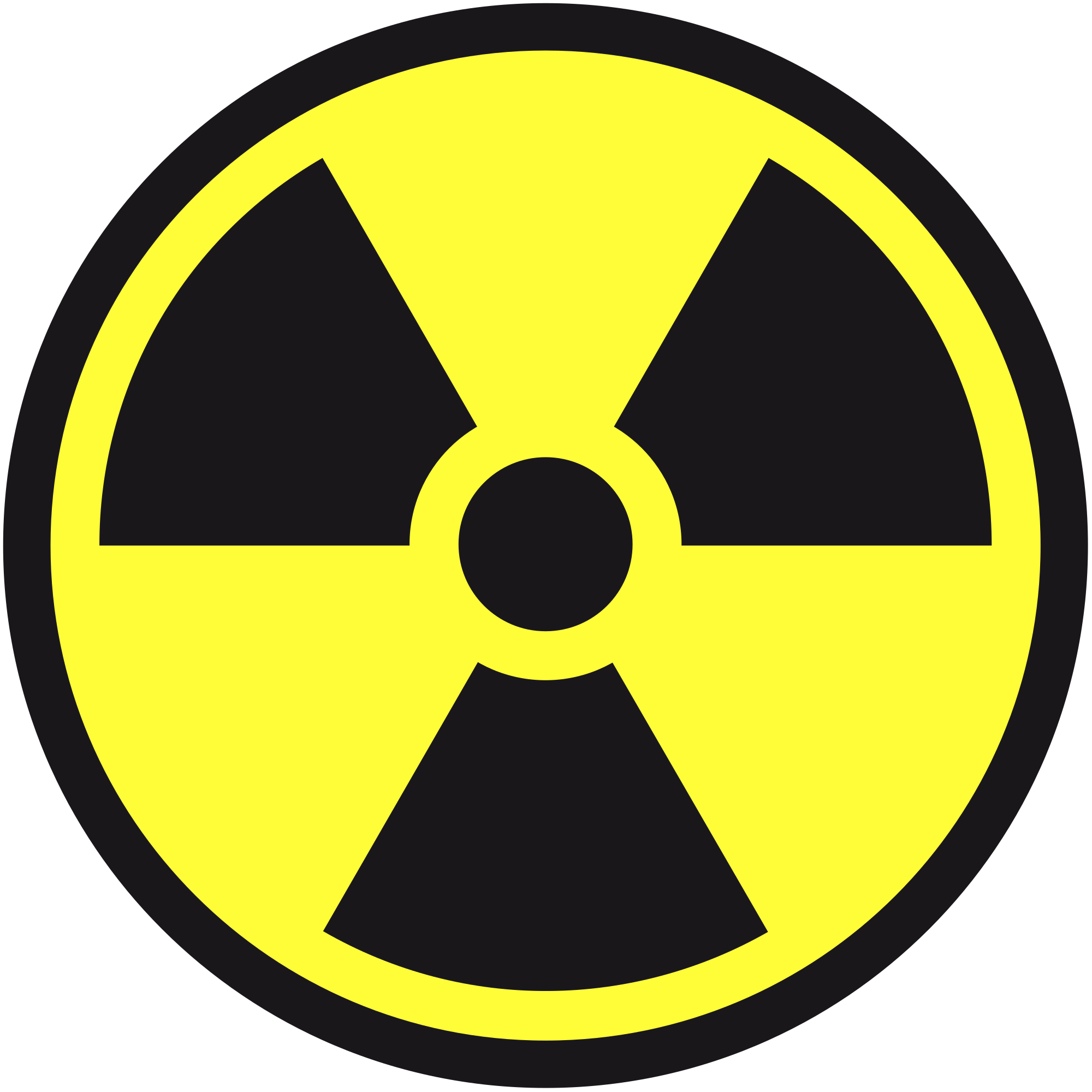 New Svg Image - Transparent Background Radioactive Symbol Png Clipart (2000x2000), Png Download