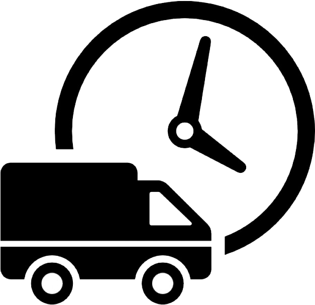 Delivered On-time - Logistics Symbol Clipart (626x626), Png Download