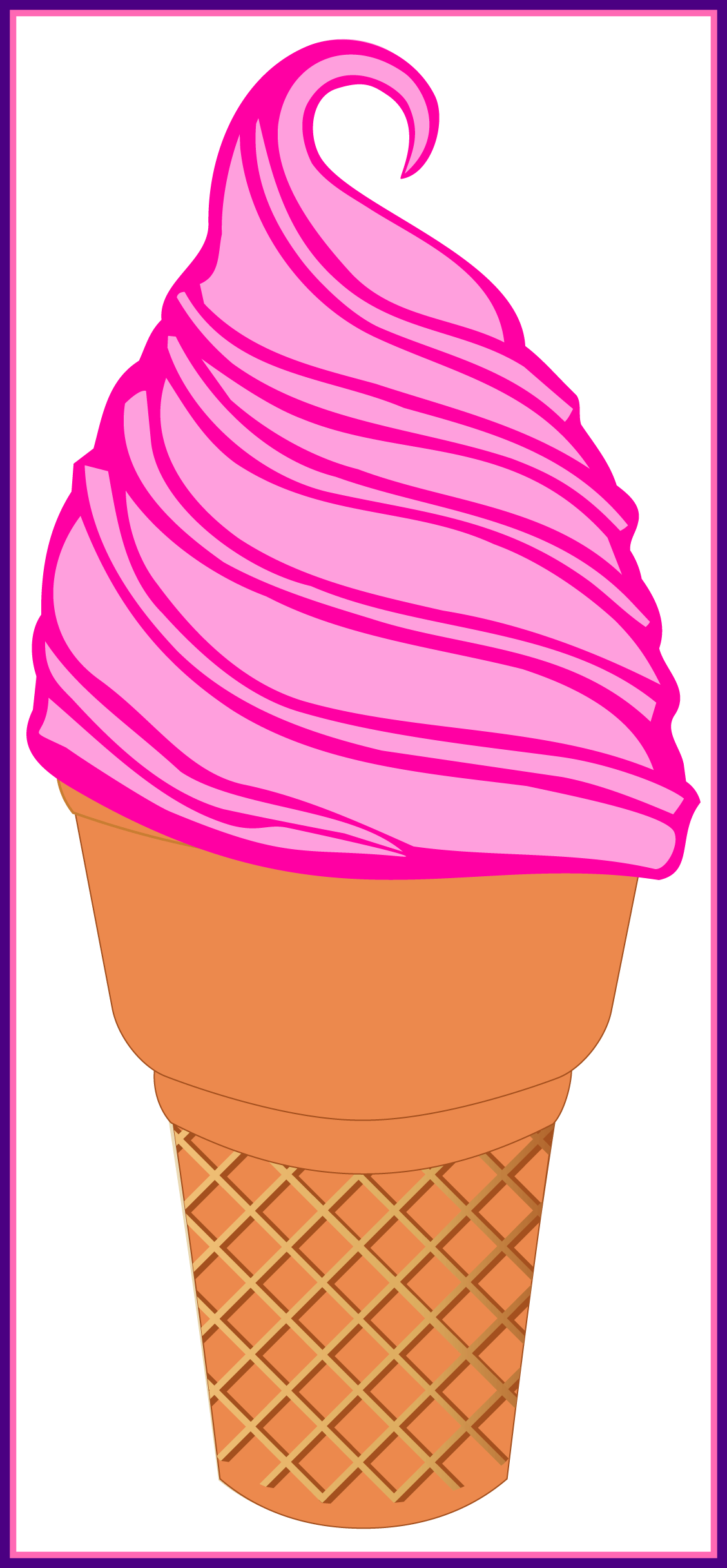 10 Ice Cream Clipart Nº2 - Soft Serve Ice Creams - Png Download (1128x2432), Png Download