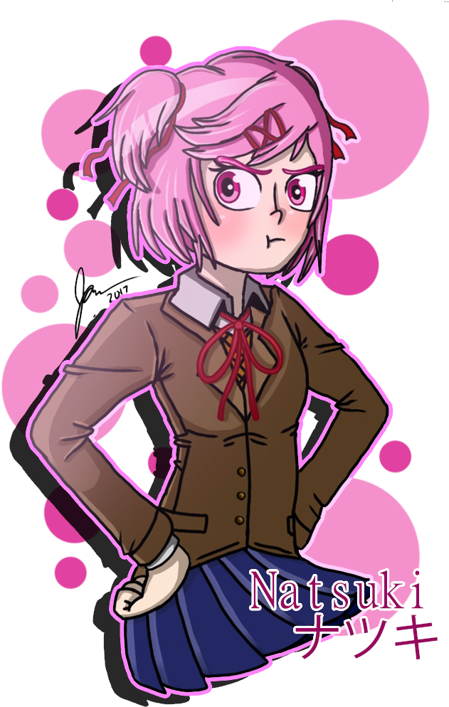 Doki Doki Literature Club Clipart (631x994), Png Download