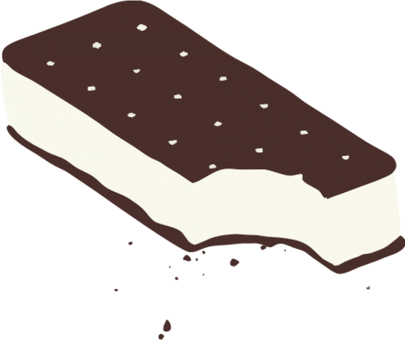 Download - - 1 - Clip Art Library Library Sandwiches - Cartoon Ice Cream Sandwich - Png Download (800x800), Png Download