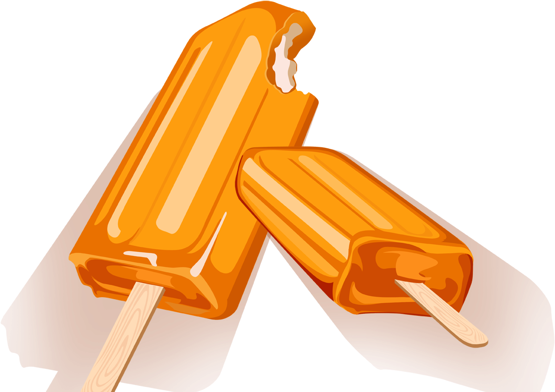 Orange Ice Cream Clipart - Orange Background - Png Download (1242x810), Png Download