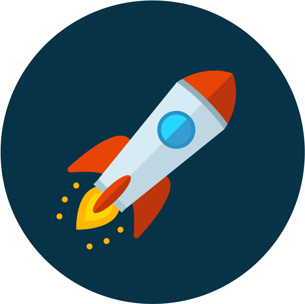 Rocket Icon Vector - Rocket Icon Clipart (1025x1025), Png Download