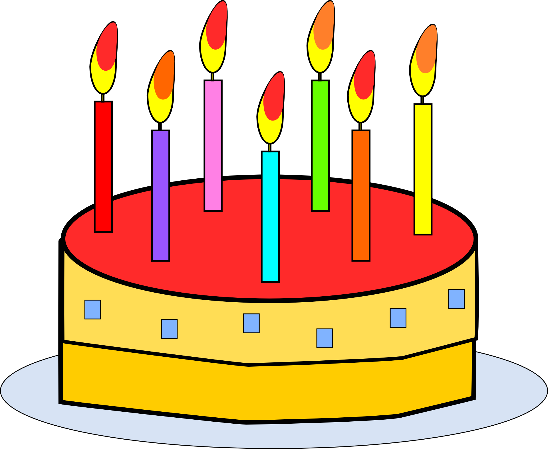 Birthday Torte Clip Art - Birthday Cake Clip Art - Png Download (1920x1576), Png Download