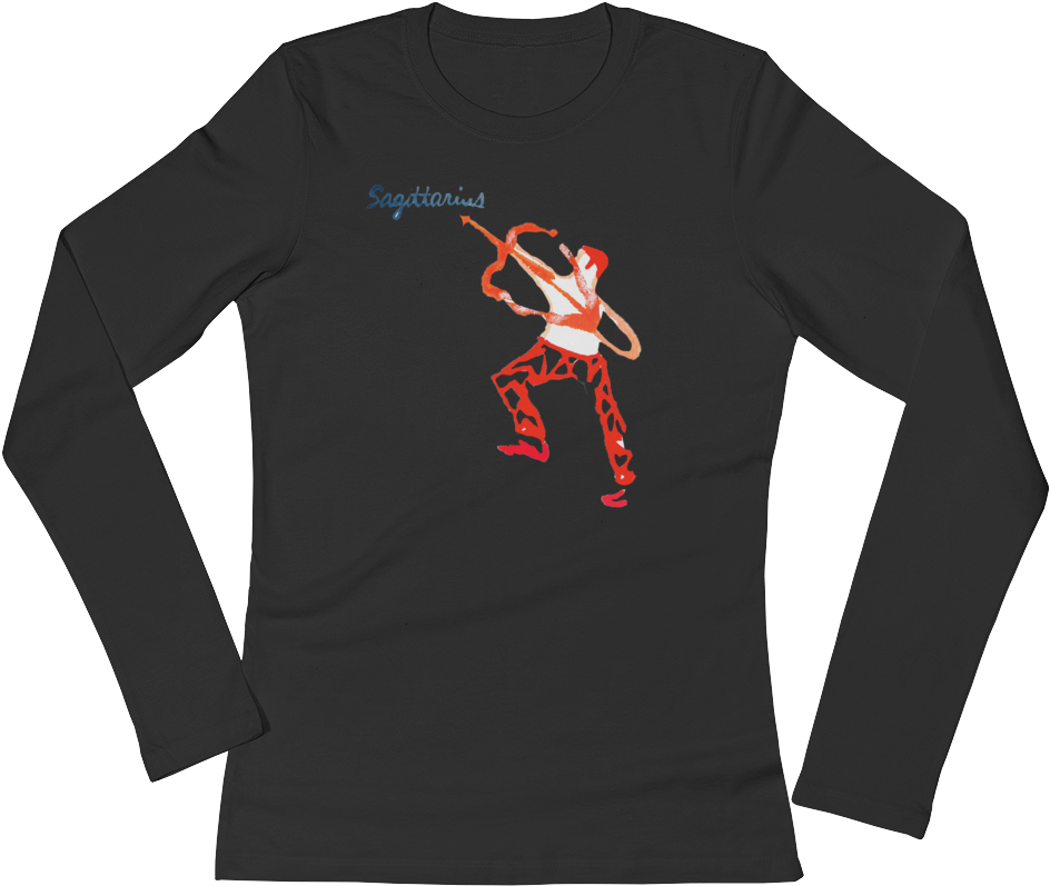 Women's Zodiac Long Sleeve Tee - Womens Long Sleeve Mockup Clipart (1000x1000), Png Download