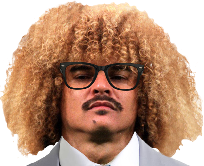 Carlos Valderrama Afro - Carlos Valderrama Clipart (655x542), Png Download