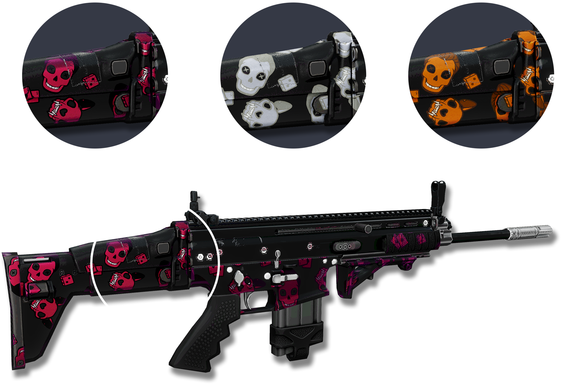 Also Shares The Same Angle Color Change Functionality - Assault Rifle Clipart (1863x1319), Png Download