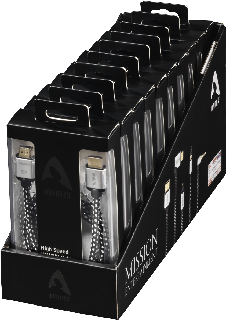 High Speed Hdmi™ Cable, Plug Plug, Fabric, Gold Plated, - Box Clipart (1100x1100), Png Download