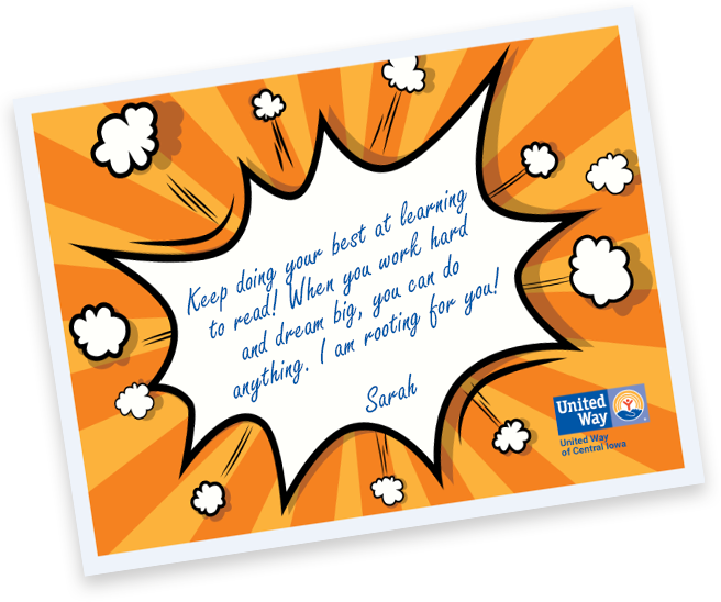 Power Note Sample - United Way Clipart (656x548), Png Download