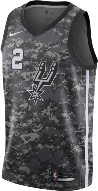 Nike Kawhi Leonard City Edition Swingman Jersey "san - Demar Derozan Spurs Jersey Clipart (650x650), Png Download