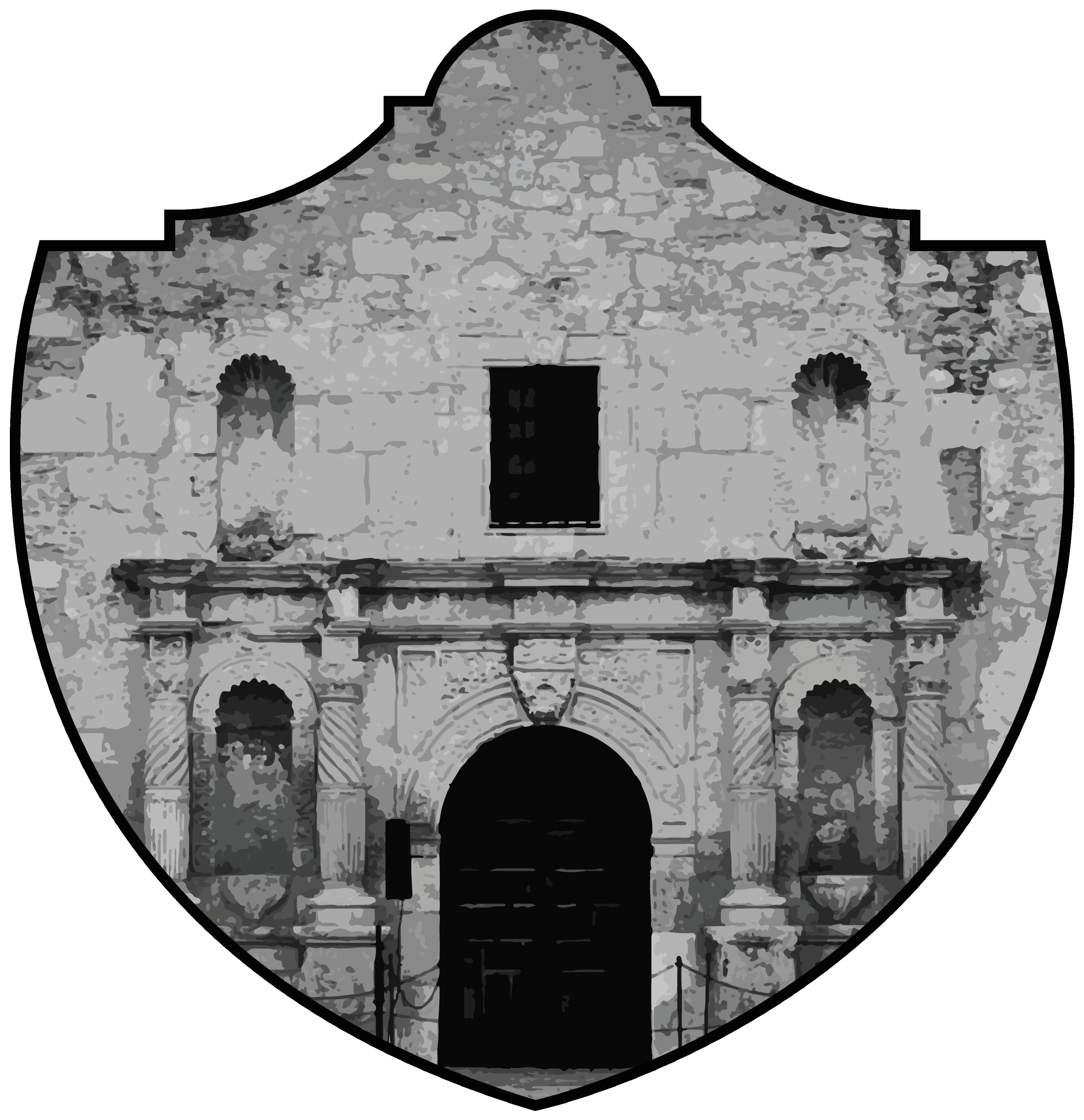 Alexander James - The Alamo Clipart (3900x4500), Png Download