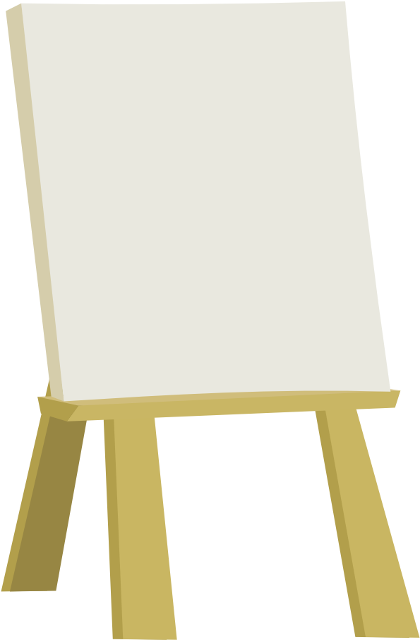 Artistic Clipart Easel - Wood - Png Download (744x1052), Png Download