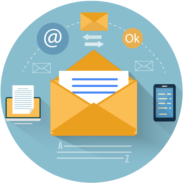 Icon Email Crm - Email Marketing Icon Transparent Clipart (600x600), Png Download
