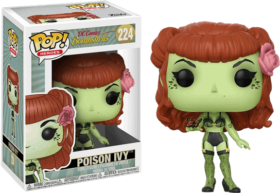 Bombshell Poison Ivy Pop Vinyl Figure - Poison Ivy Bombshell Funko Clipart (600x600), Png Download