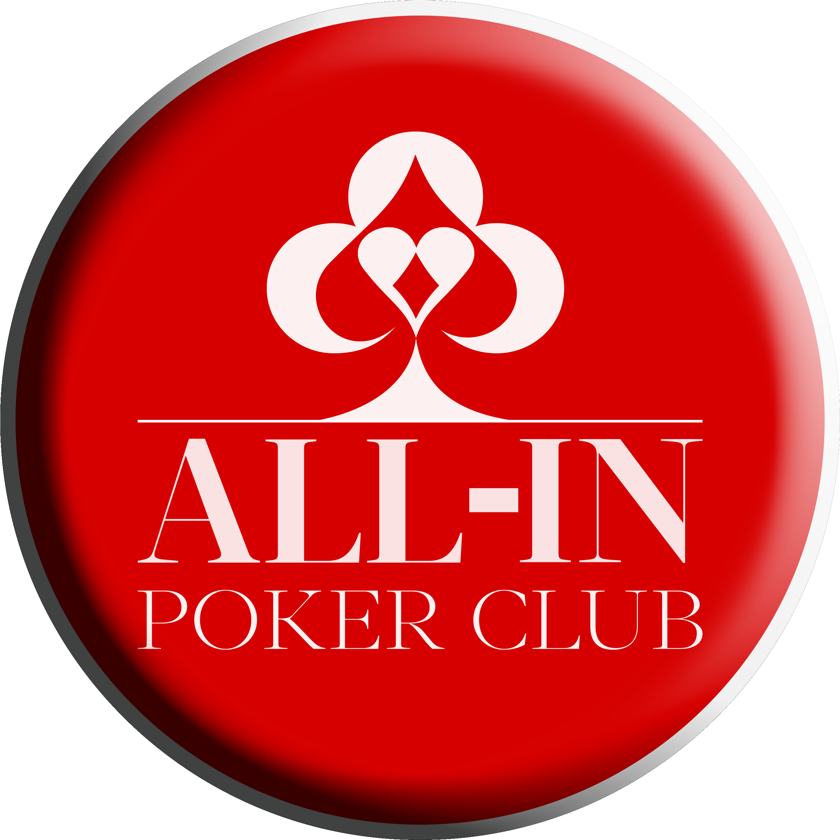 Logo All-in Poker Club Png - All In Poker Club Clipart (3391x3143), Png Download