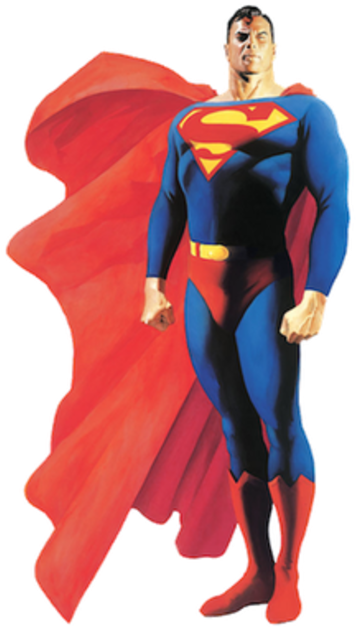 Superman Alex Ross Poster Clipart (880x1276), Png Download