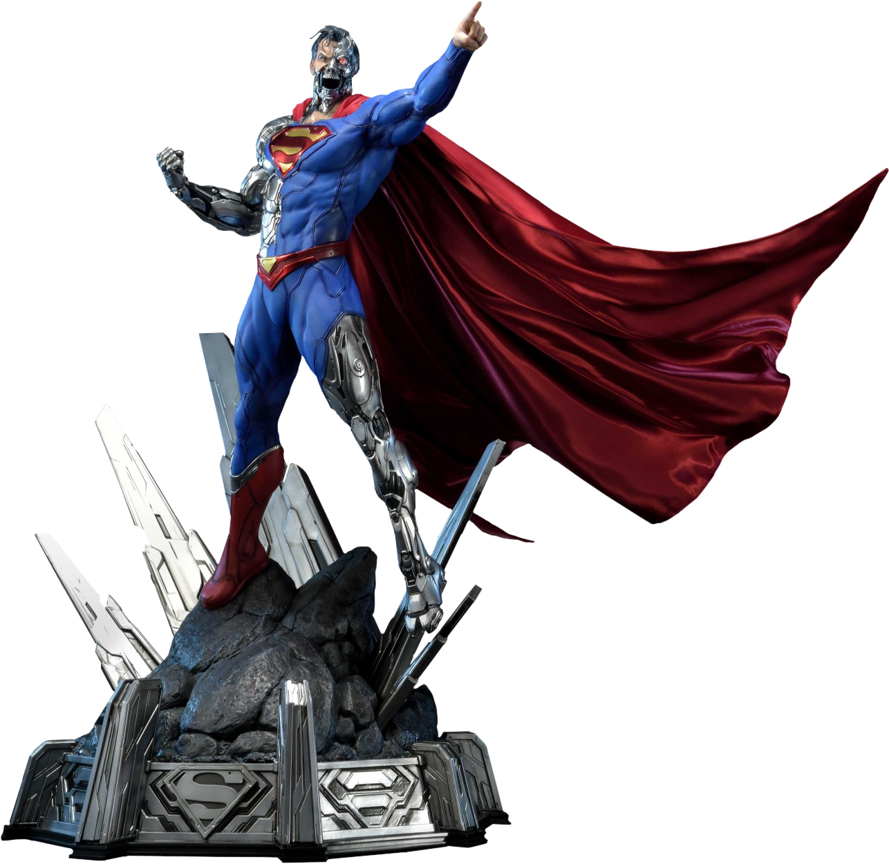 Cyborg Superman 1/3 Scale Statue - Prime 1 Cyborg Superman Clipart (1400x1332), Png Download