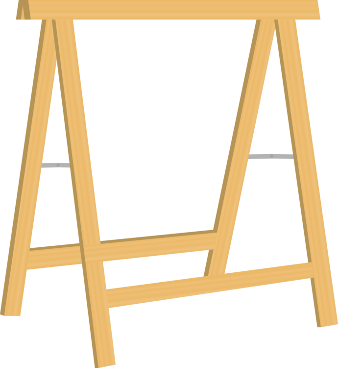 Easel Construction Tool Wood Drawing - Construction Easel Clipart (690x750), Png Download