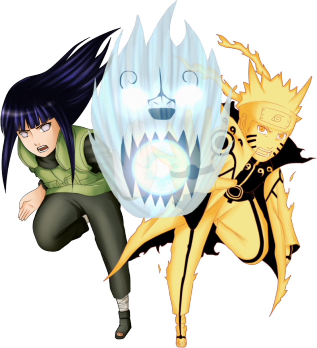 Naruto Sticker - Naruto Hinata Vs Sasuke Clipart (1024x1123), Png Download