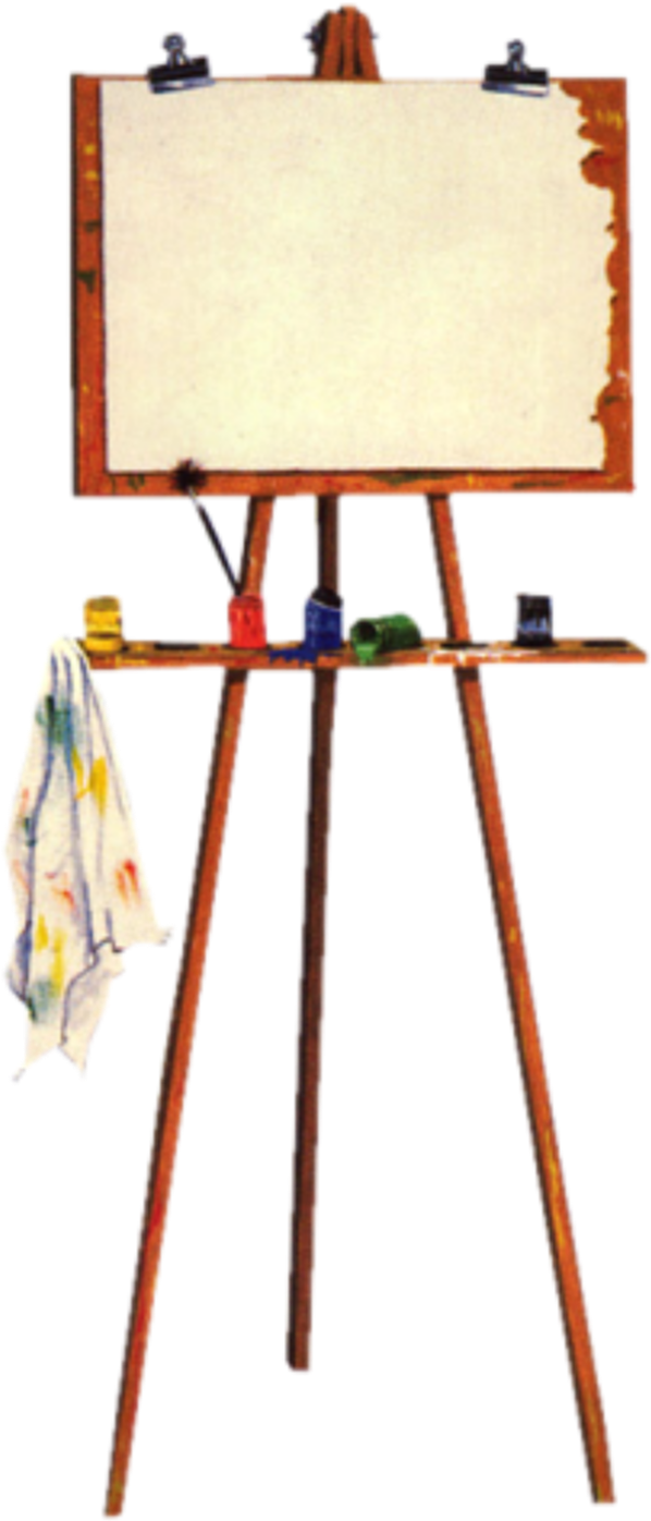 Easel Painter Retro Vintage Freetoedit - Plywood Clipart (1024x1025), Png Download