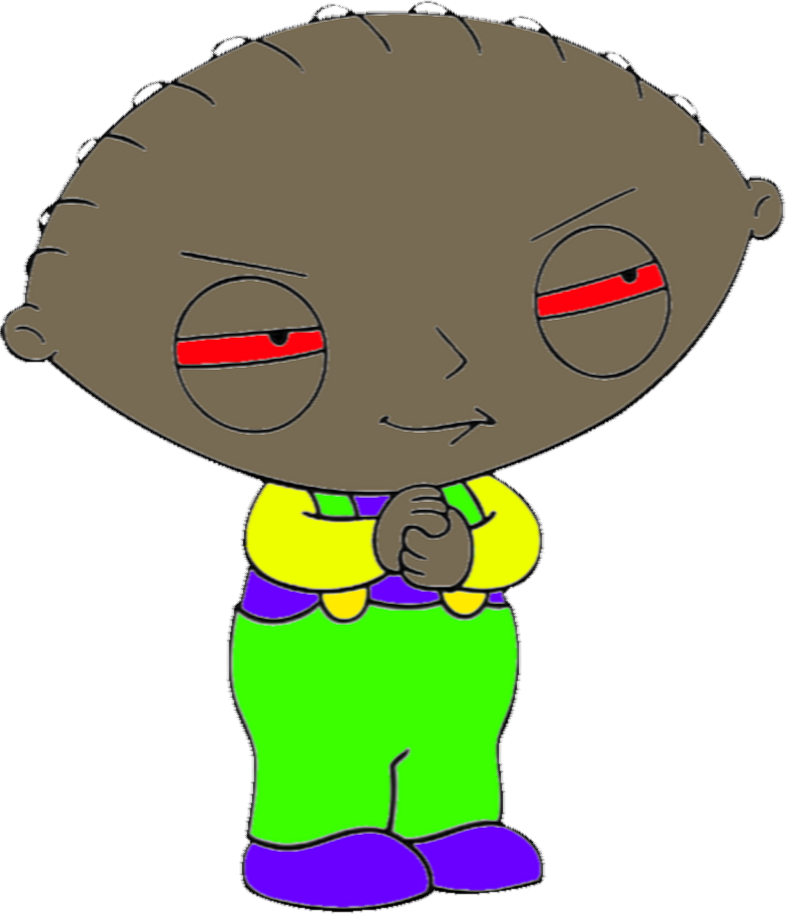 Black Stewie Griffin Clipart (788x916), Png Download