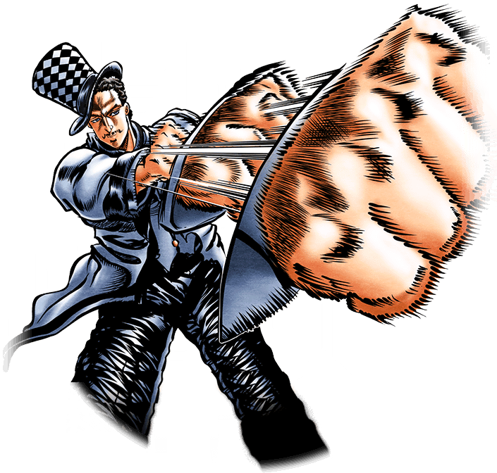 Unit William A - William Zeppeli Zoom Punch Clipart (720x800), Png Download